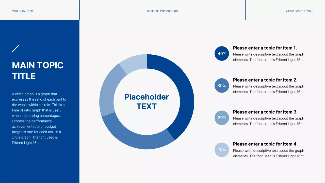 Modern business reports in blue and gray
