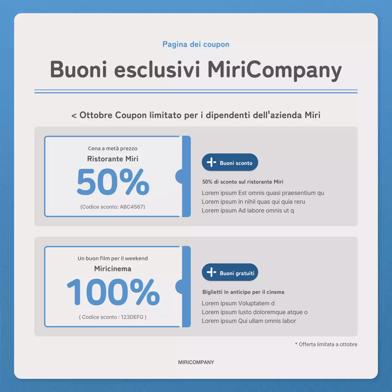 Una lettera semplice in blu e navy per la newsletter