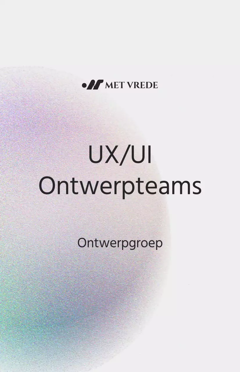 Eenvoudige afdelingsintroductie met kleurenruisillustratie op een gebroken witte achtergrond