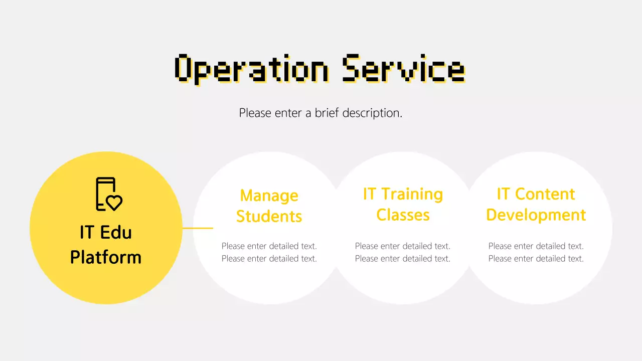 Simple IT Scorecard report with yellow background
