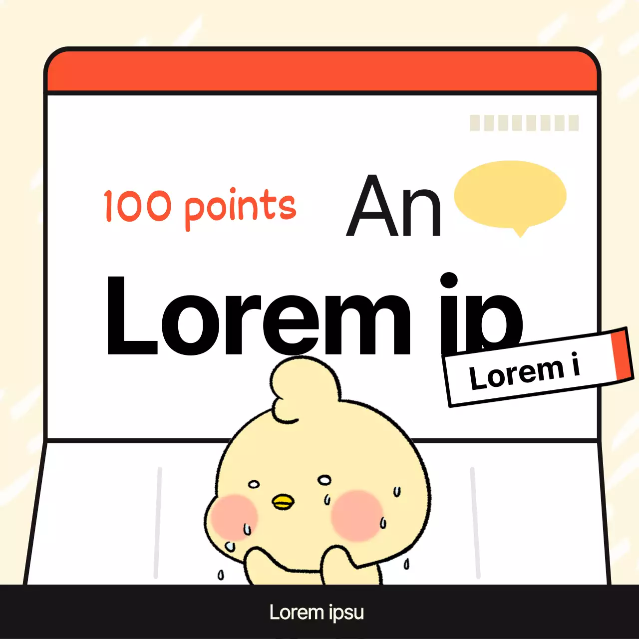 Publicité minimaliste jaune et rouge pour une carte de crédit destinée aux primo-accédants