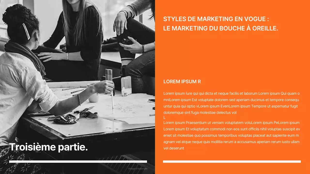 Rapport sur les tendances du marketing moderne en orange