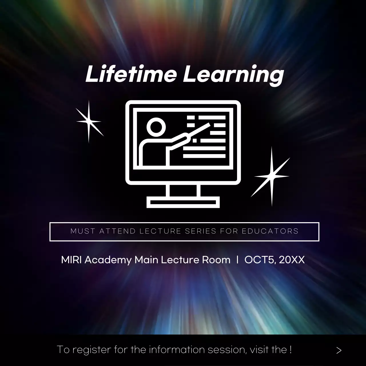 레인보우 모던 에듀케이션 강의 소셜 미디어 포스트