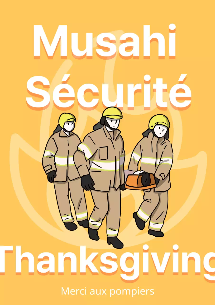 Magazine simple de pompiers sur fond jaune