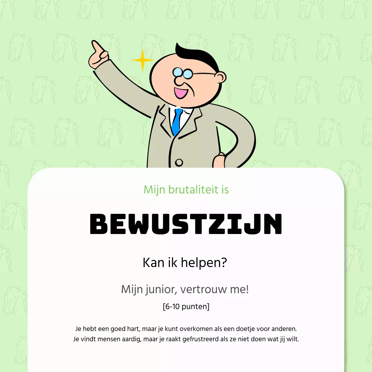 Promoot de Gag Level Test in rood en zwart