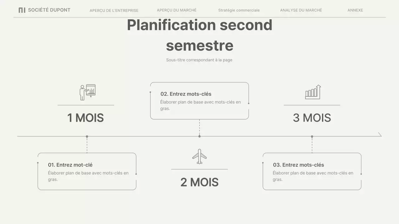 Rapports d'activité simples en beige
