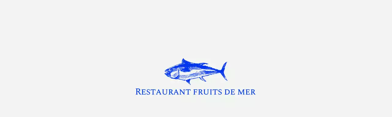 Marchandises bleues pour restaurants de fruits de mer de Heathertack