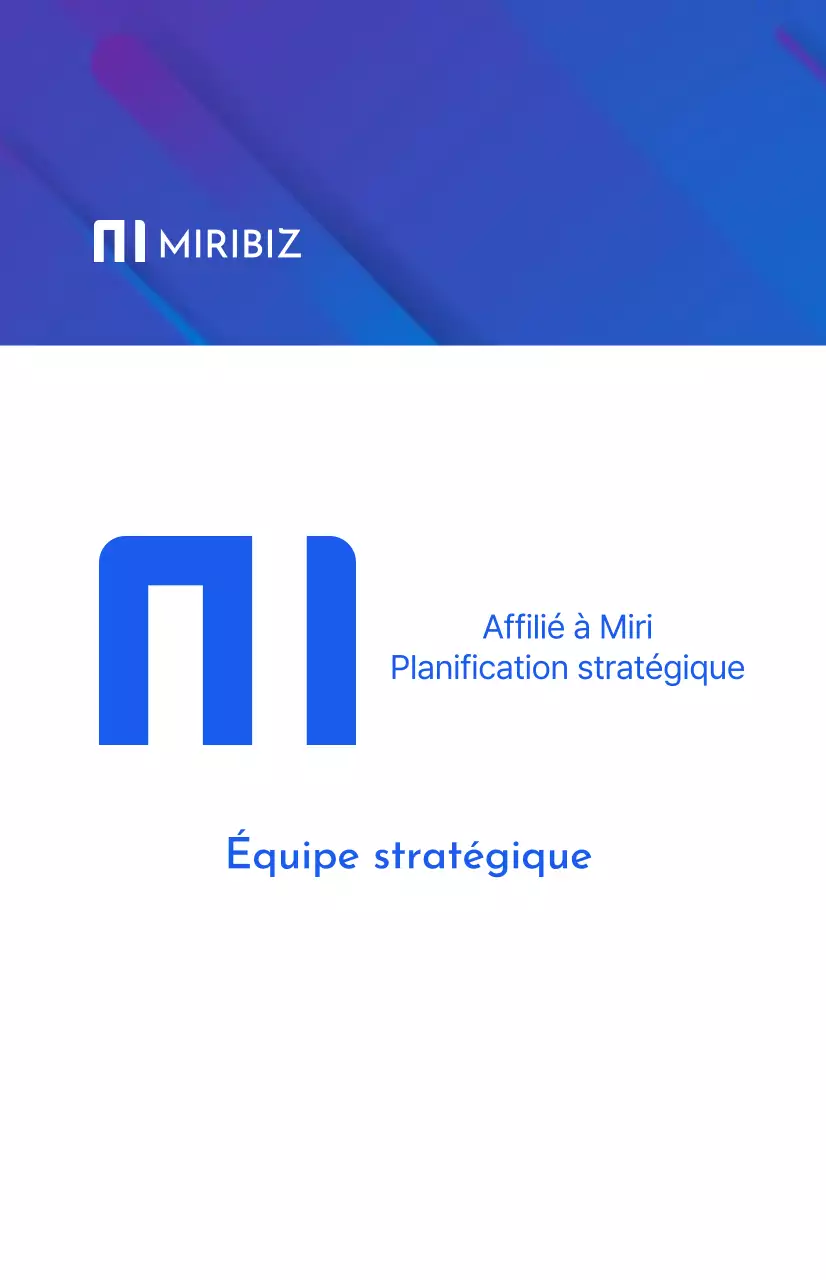 Mise en valeur d'un logo simple et épuré avec un contraste de couleurs bleu et blanc À propos de nous
