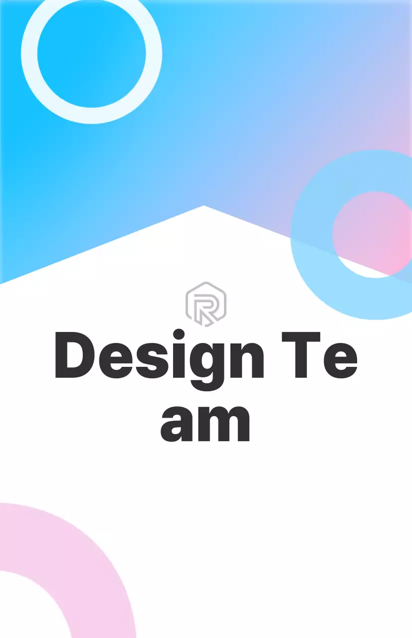 A clean, white, and colorful design team department sign
