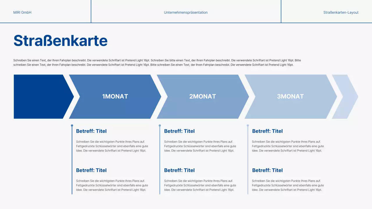 Moderne Geschäftsberichte in Blau und Grau
