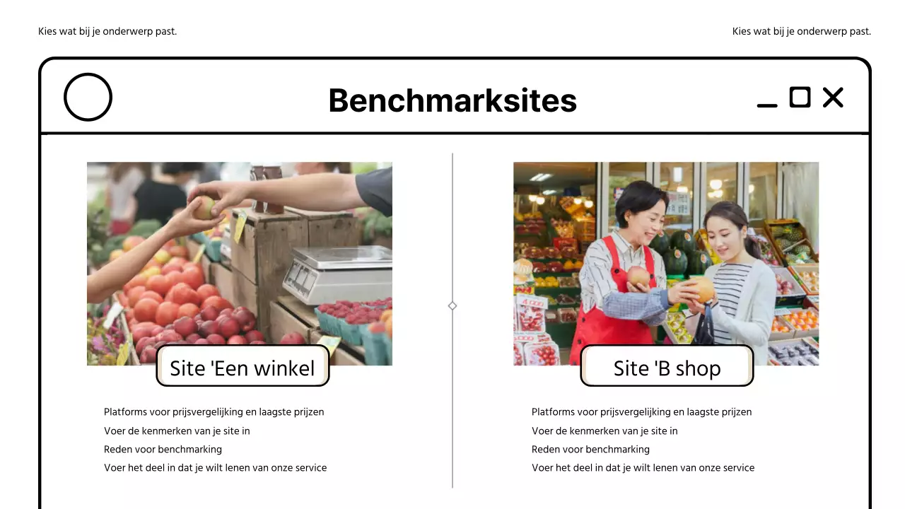 Een eenvoudige webpagina in beige