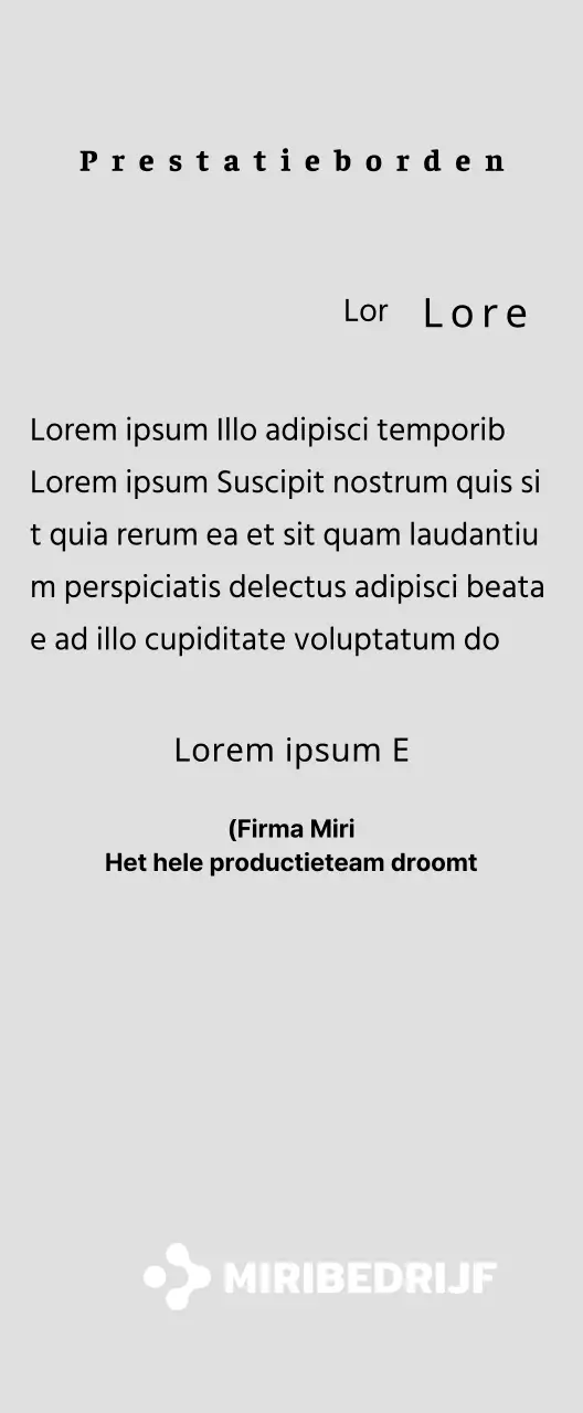 Een eenvoudige witte plaquette met je bedrijfslogo