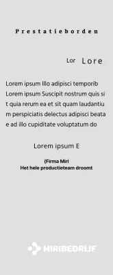 Een eenvoudige witte plaquette met je bedrijfslogo