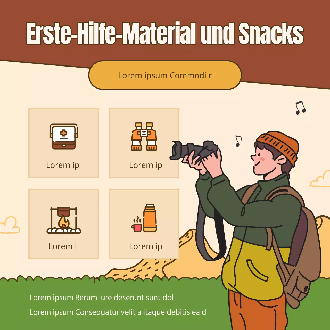 Ein Leitfaden für moderne Herbstwanderungen in Braun und Grün