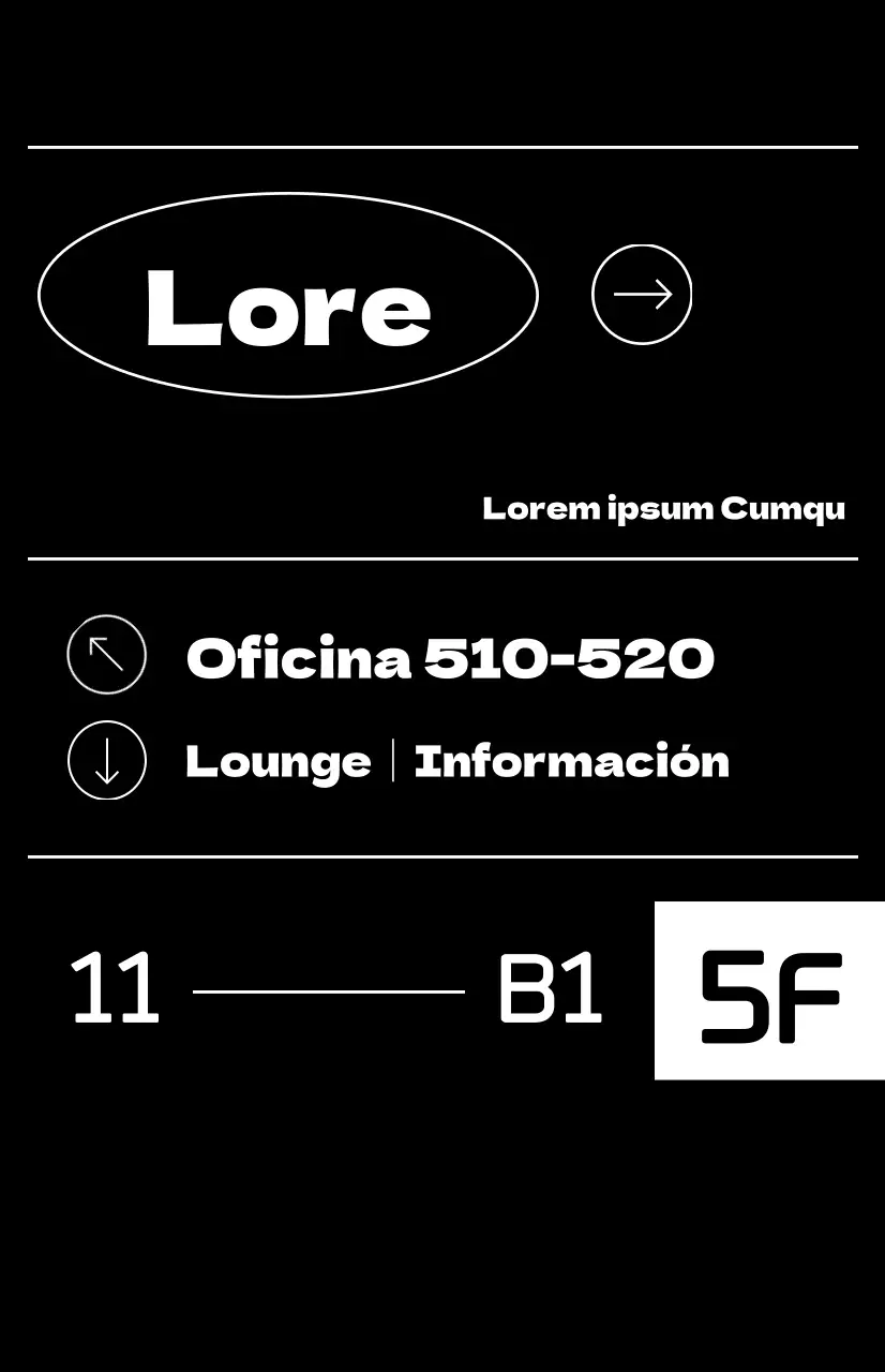 Una guía sencilla y en blanco y negro del suelo de la empresa