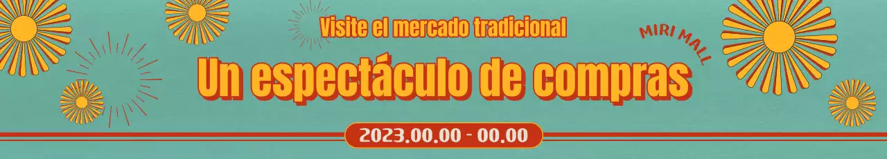 Descuentos en las compras de la Korea Sale Festa con colores y elementos gráficos retro-neutro