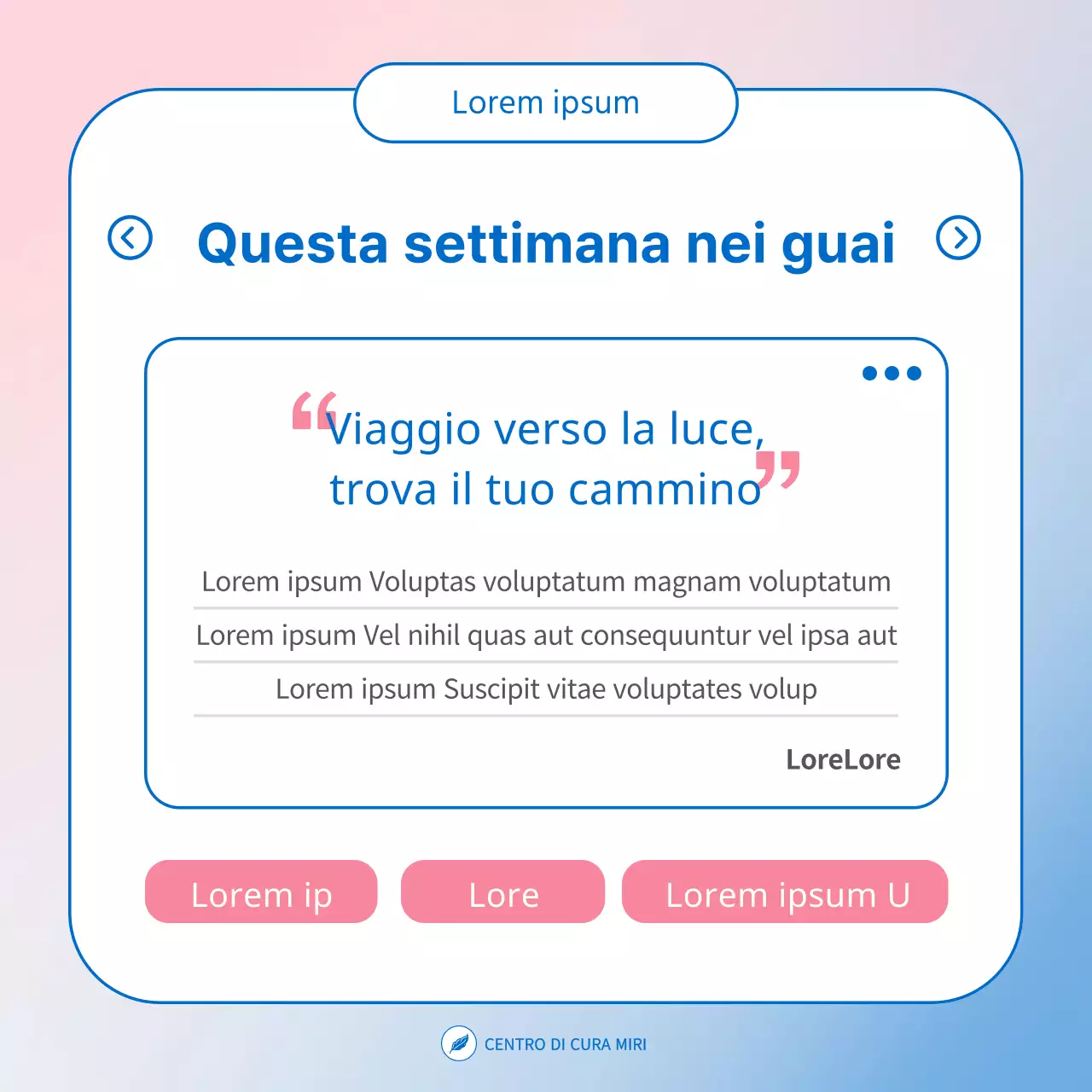 Una semplice guida azzurra e rosa alla linea telefonica di assistenza