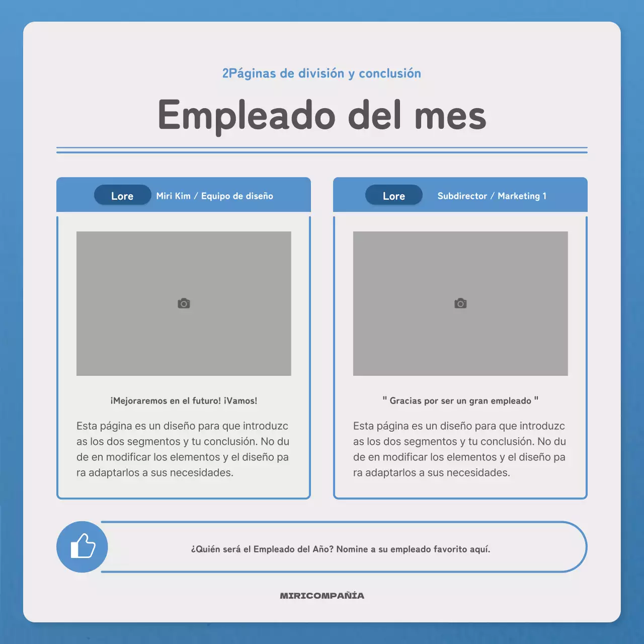 Una carta sencilla en azul y azul marino boletín correo