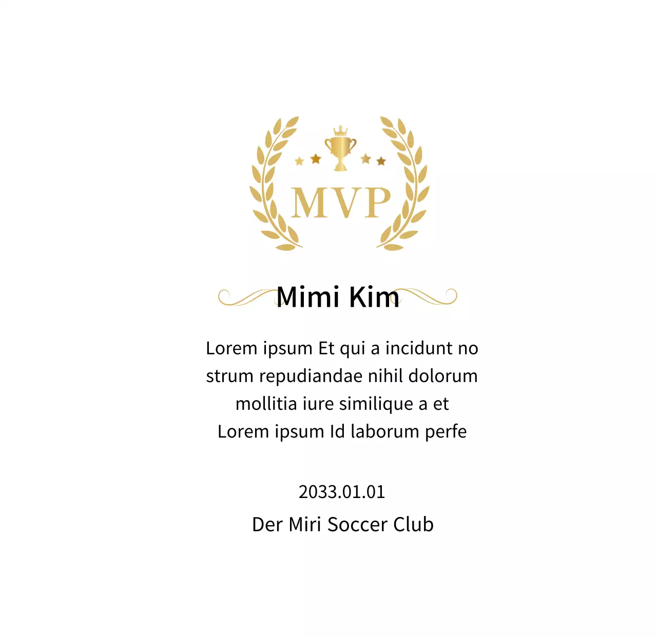 Luxuriöse Meisterschaftsplaketten mit goldenen Lorbeeren und Trophäen