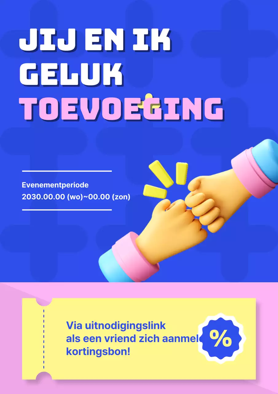 Eenvoudige coupons in blauw en roze om een verkoopactie te promoten