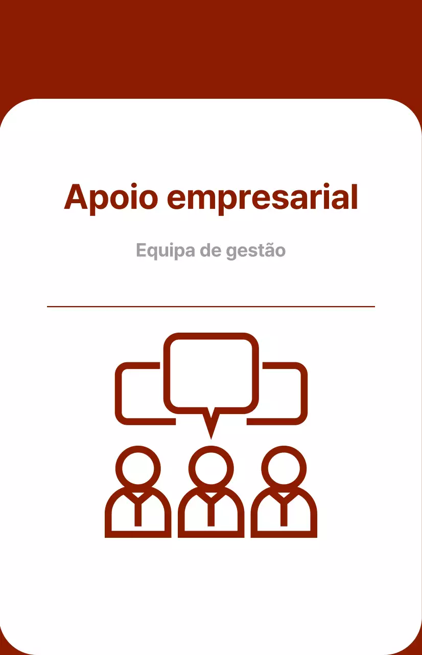 Guia dos departamentos da empresa com um conceito vermelho e arrojado