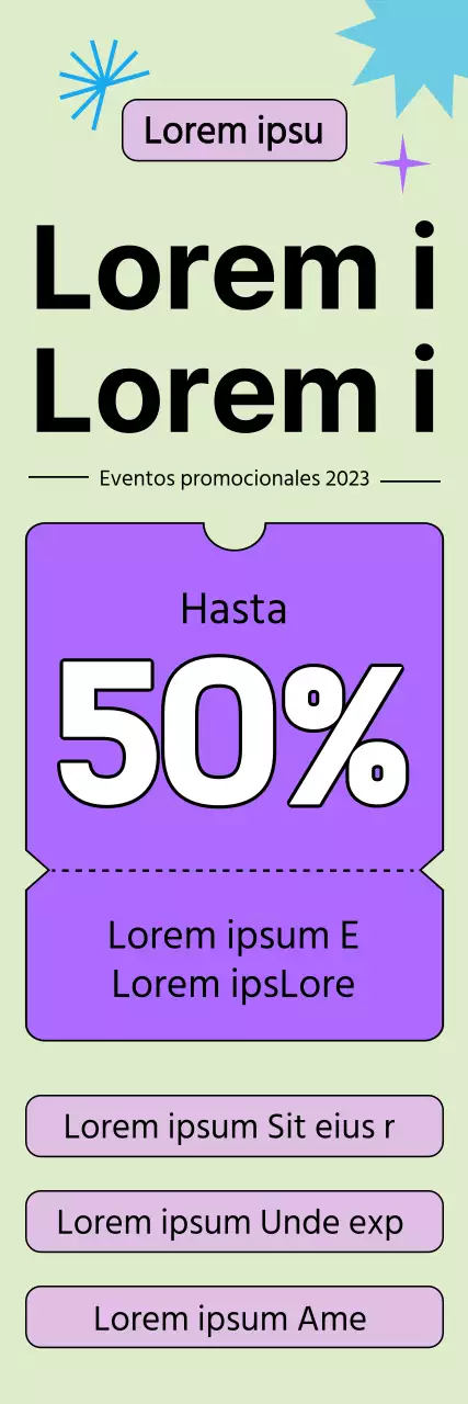 Un descuento en dermatología para los que hacen el examen SAT, con un diseño de letra enfatizado y gráficos e imágenes de cupones en tonos pastel.