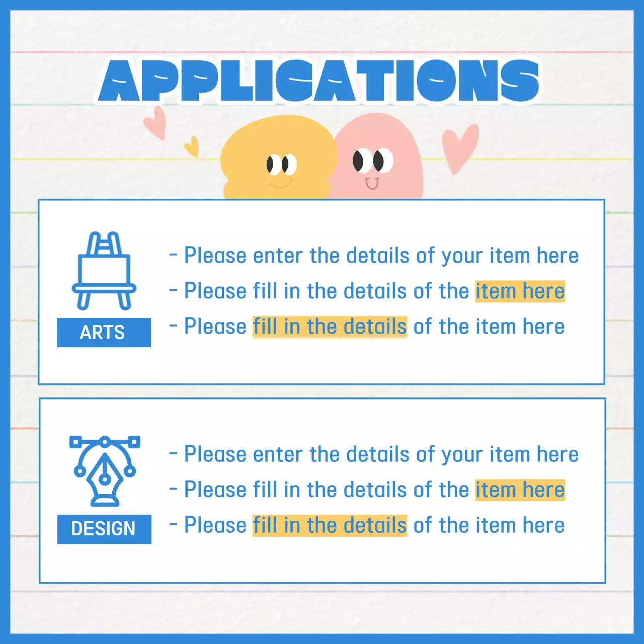 Blue Retro Character Competition Event Instagram Carousel