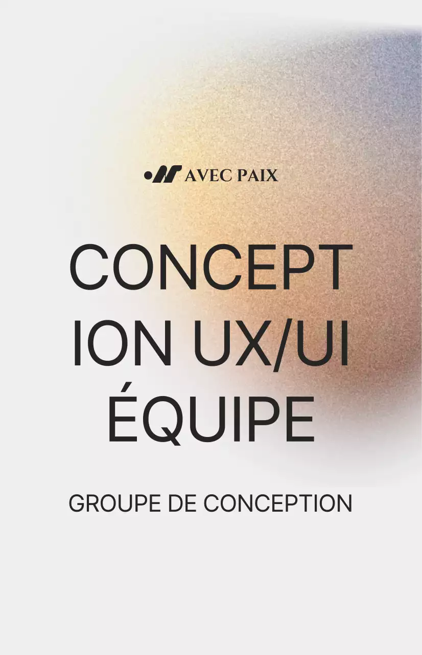 Introduction simple d'un département avec une illustration de bruit en couleur sur un fond blanc cassé