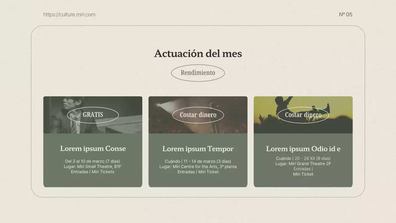 Una clásica guía de turismo cultural en beige y caqui