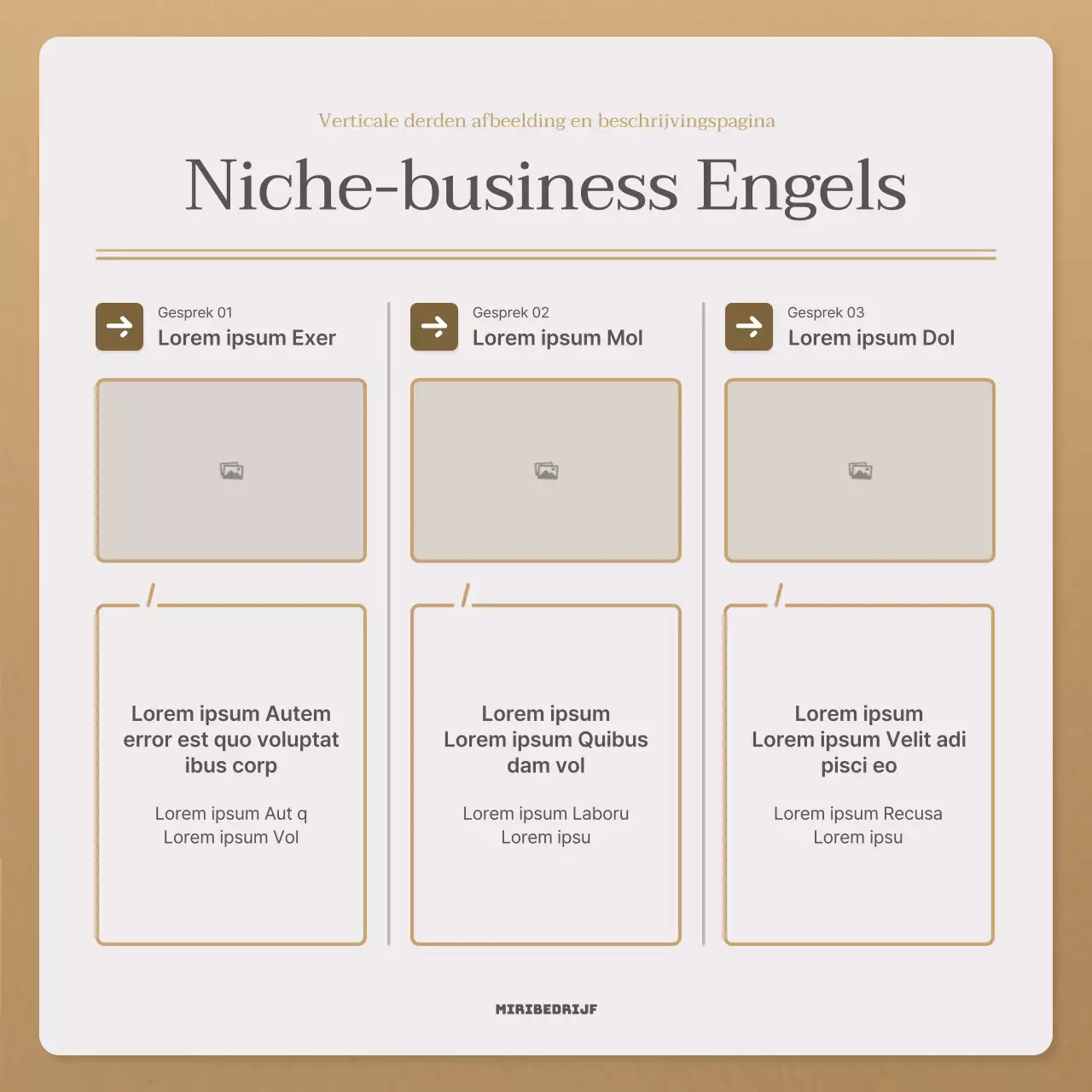 Een eenvoudige herfstbrief in beige en bruin nieuwsbriefpost