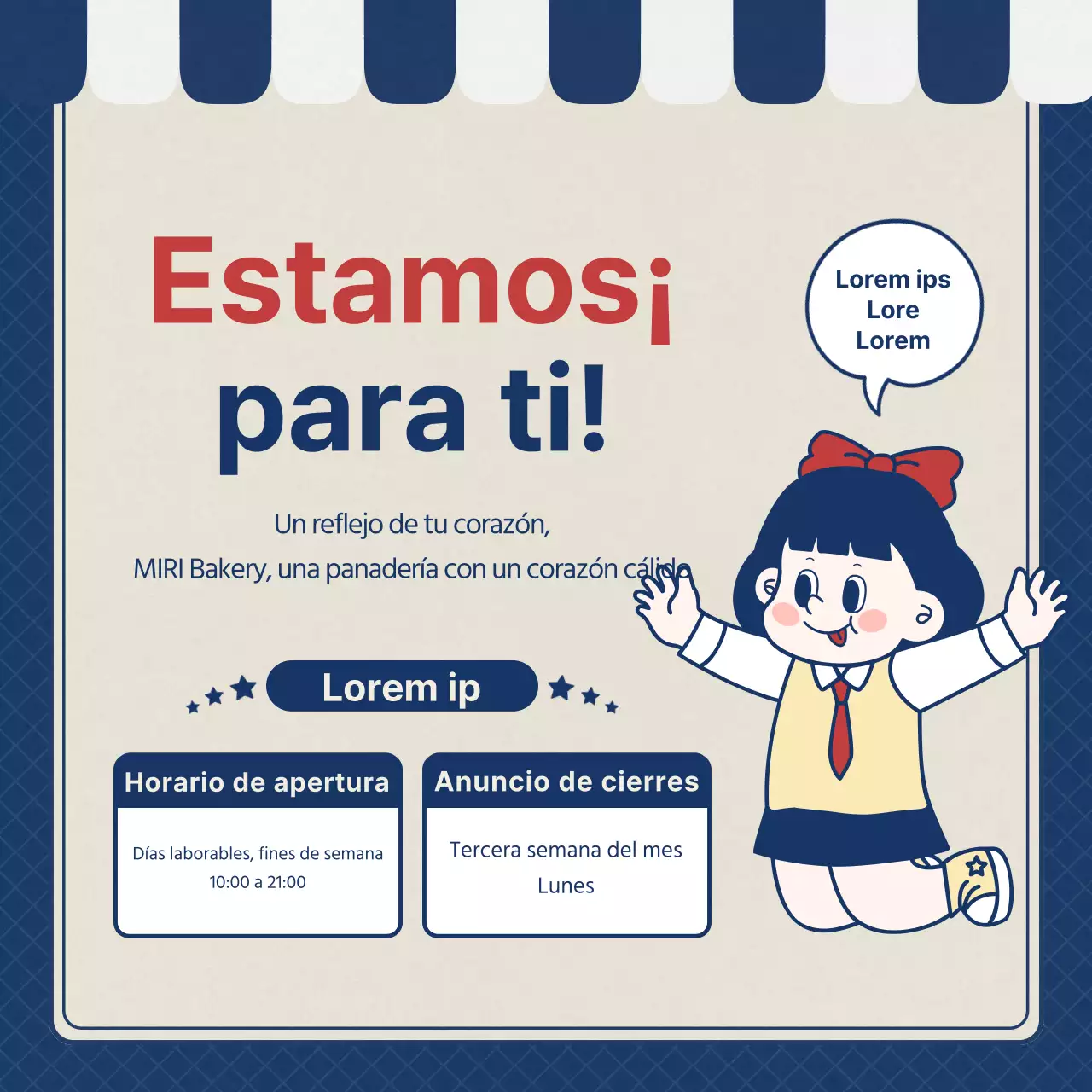 Promueve un evento de regalos para animadoras de la selectividad en azul marino y retro