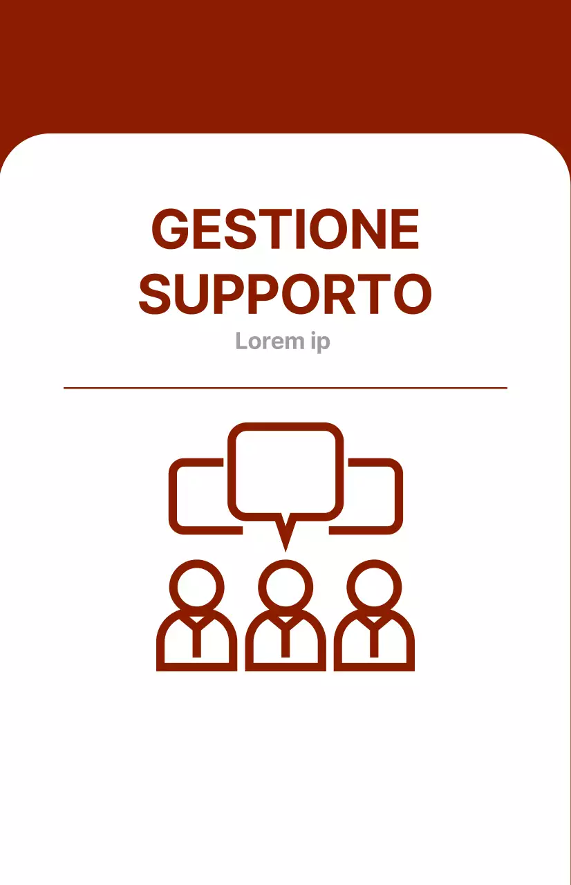 Red Introduzione di un dipartimento aziendale con un concetto audace