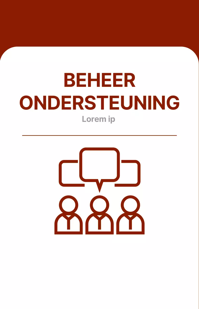 Red Introductie van een bedrijfsafdeling met een gedurfd concept