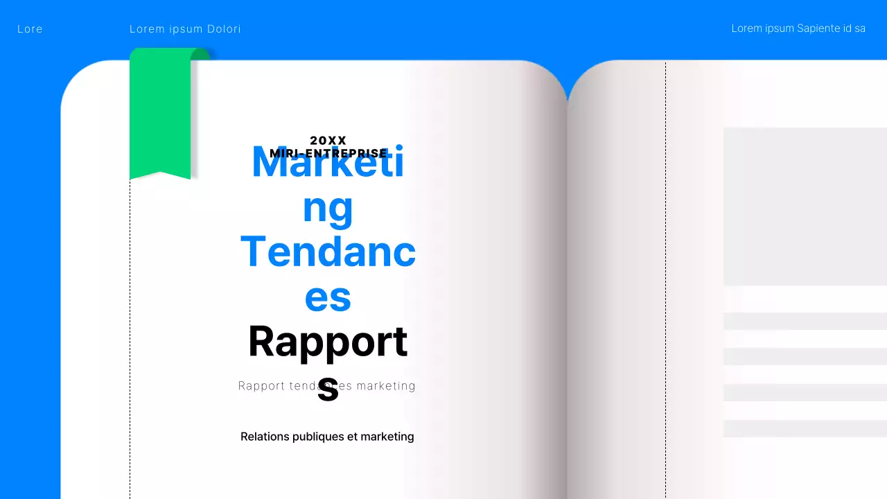 Rapport sur les tendances marketing de la Génération MZ en bleu et menthe