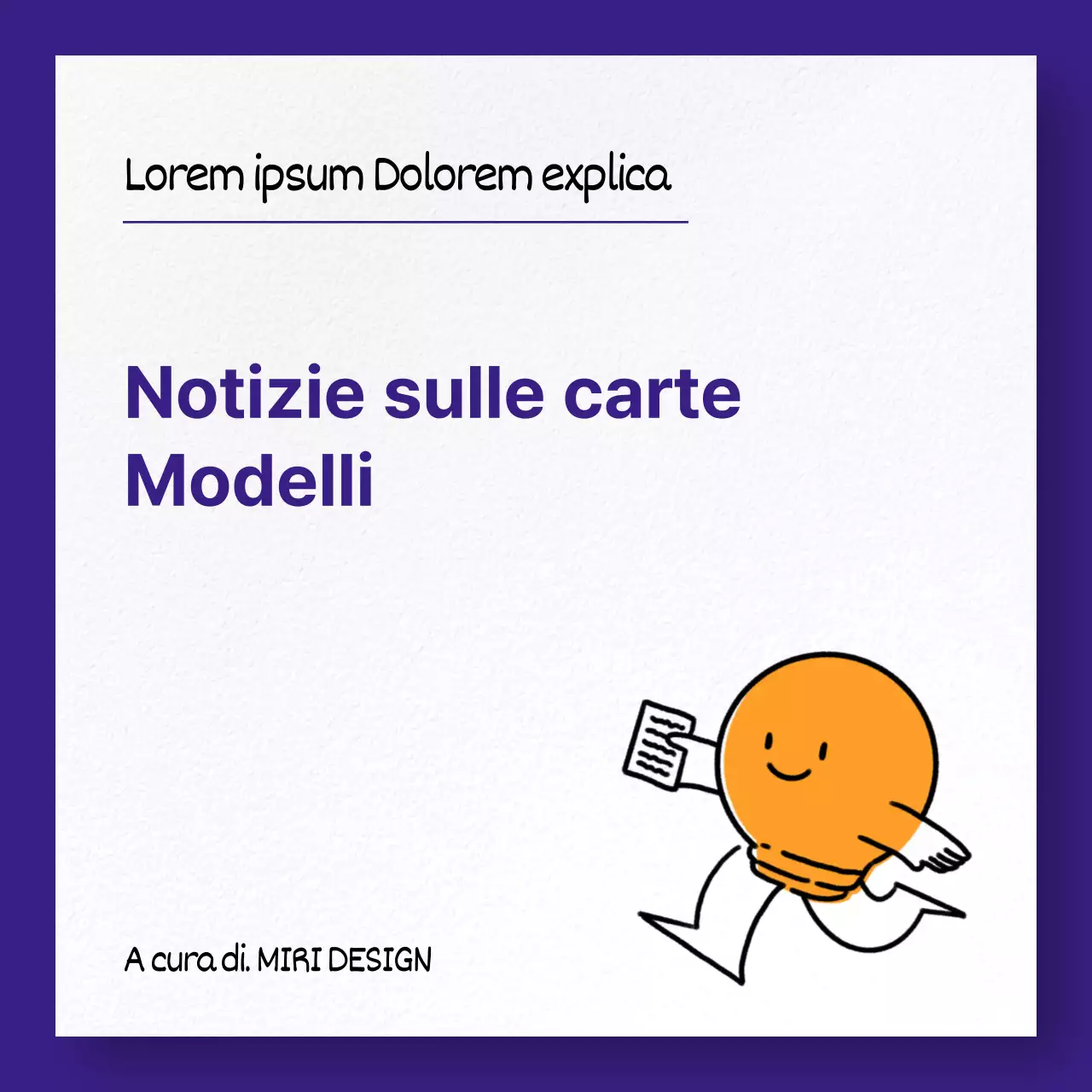Guida al marketing dei portafoto semplici in viola e arancione