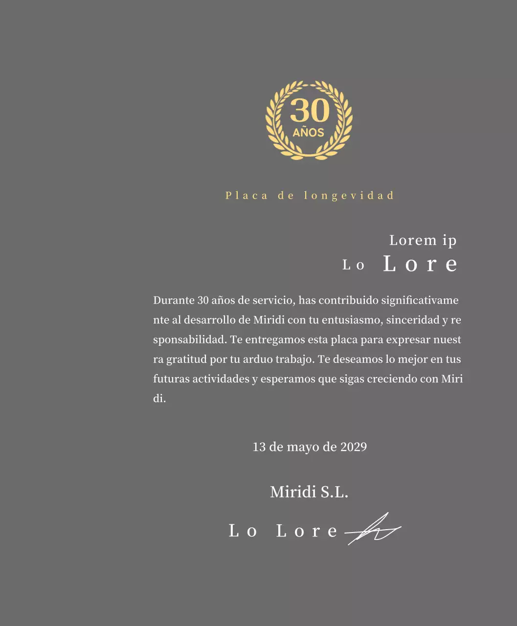 Concepto de placa de antigüedad con símbolo de laurel