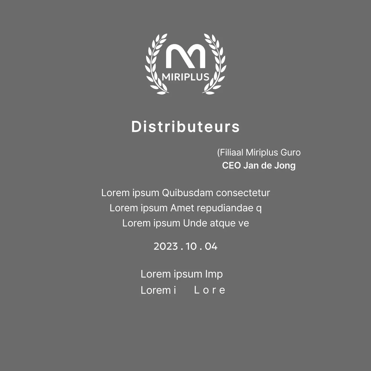 Plakkaat van verdienste met merklogo en lauwerkrans in het Outstanding Dealer Award-concept.