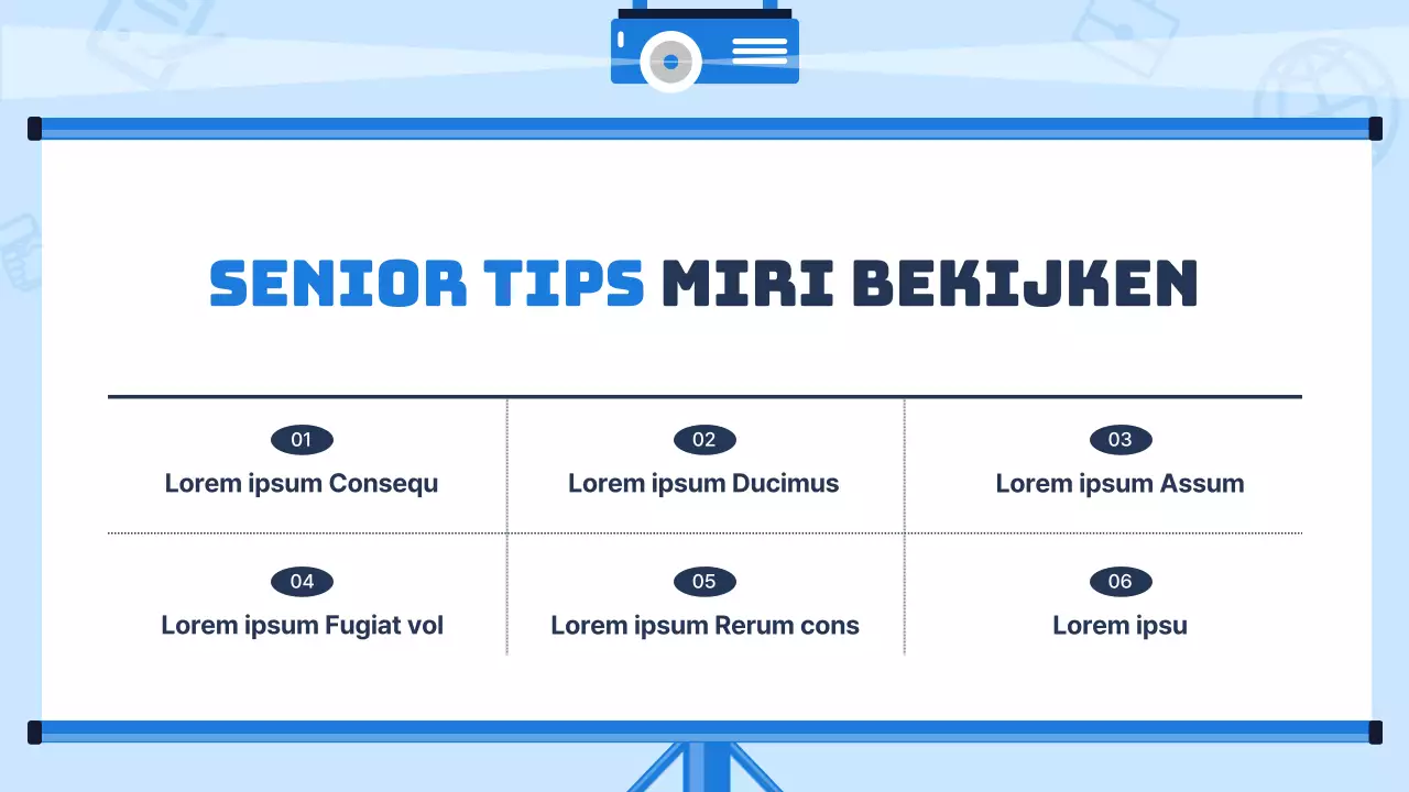 Trendy opleidingsmateriaal voor nieuwe werknemers met een lichtblauwe achtergrond