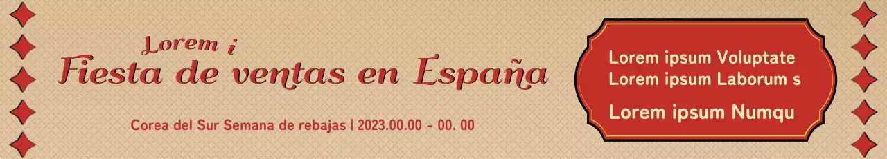 Korea Sale Festa evento de descuentos en compras con elementos gráficos retro neutro y diseño de fuentes