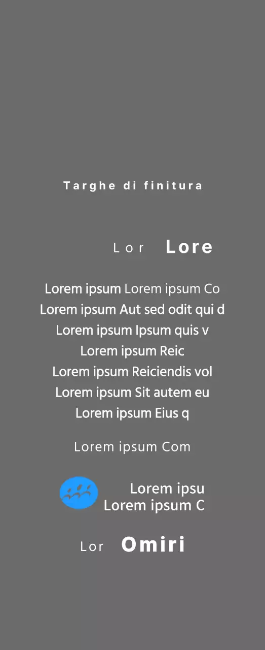 Targa per il finisher del concetto di maratona con logo semplice