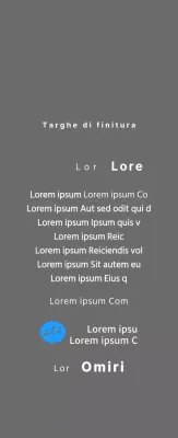 Targa per il finisher del concetto di maratona con logo semplice