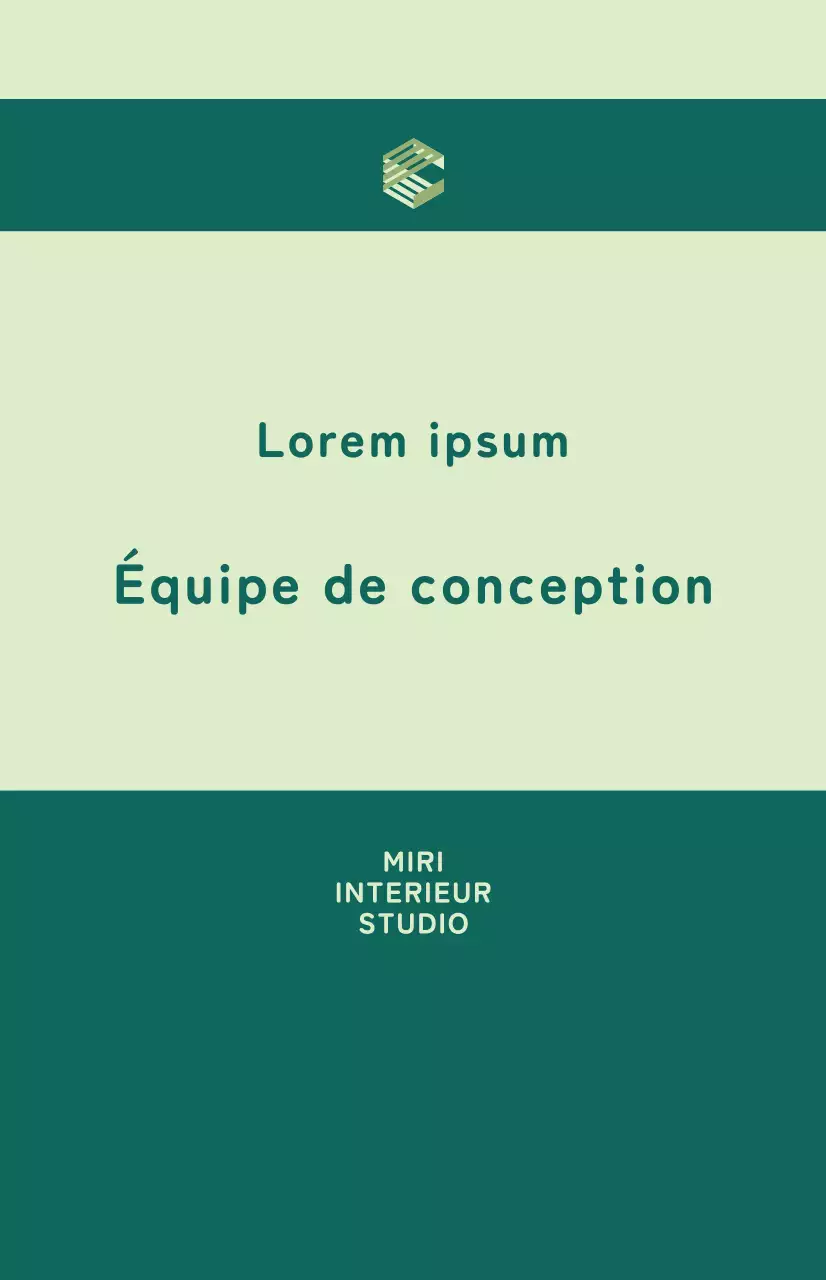 Drapeau à fenêtre avec nom de l'équipe dans une palette de couleurs vertes