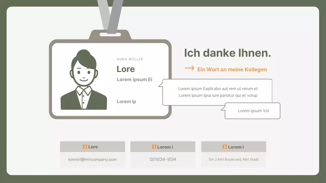 Einfaches Anschreiben für Berufseinsteiger in khaki und gelb