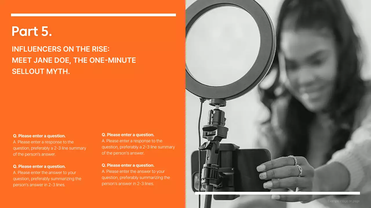 Orange Modern Marketing Report Presentation