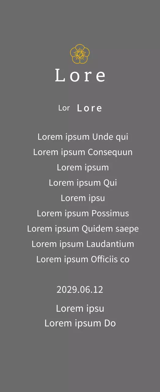 Placa concepto premio con flores de líneas doradas