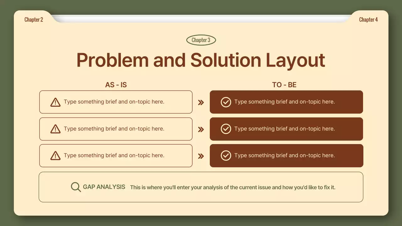Simple business reports in khaki and brown
