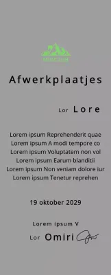 Berg club finisher's plaquette met club logo concept met groene berg illustratie