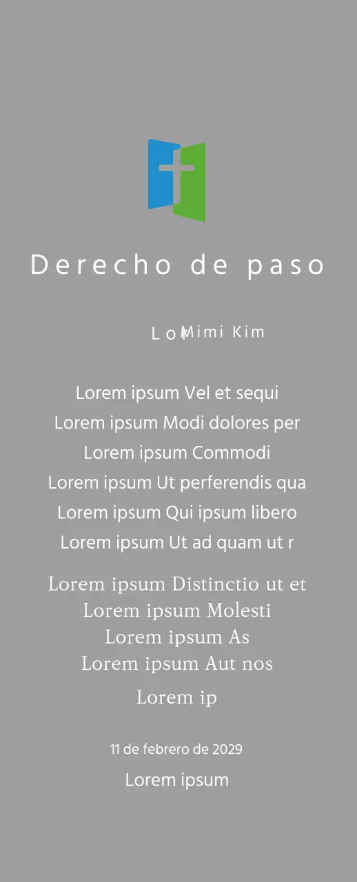 Concepto de placa con logotipo de iglesia