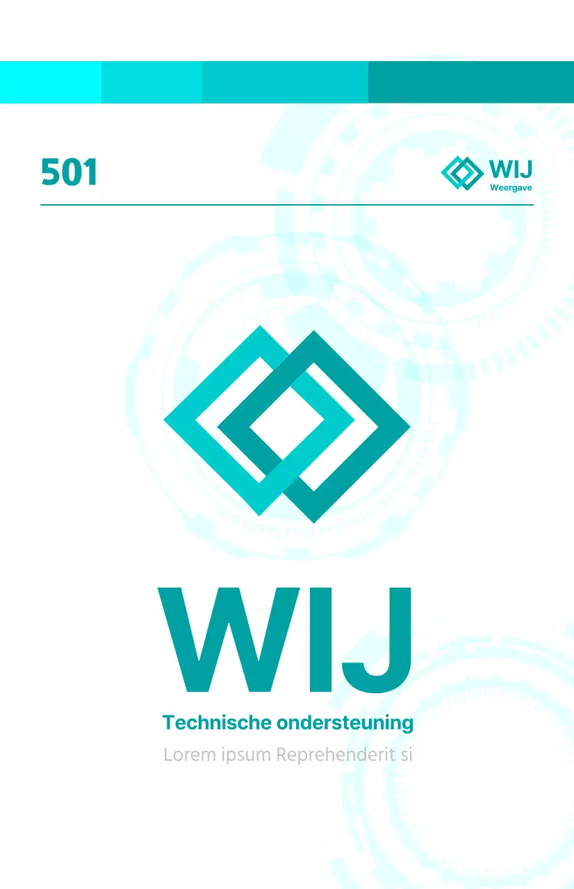 Helder concept bedrijfsgids met mechanische afbeeldingen