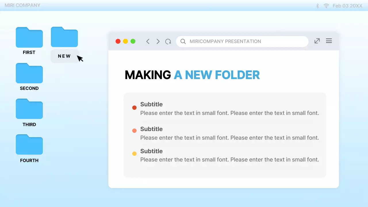Blue Modern Ui Template Guide Presentation